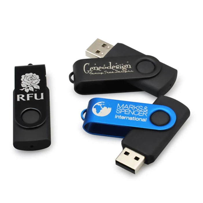 Swivel Metal USB flash drive usb 2.0 3.0 8GB pendrive 16GB usb stick 32gb pen drive custom logo