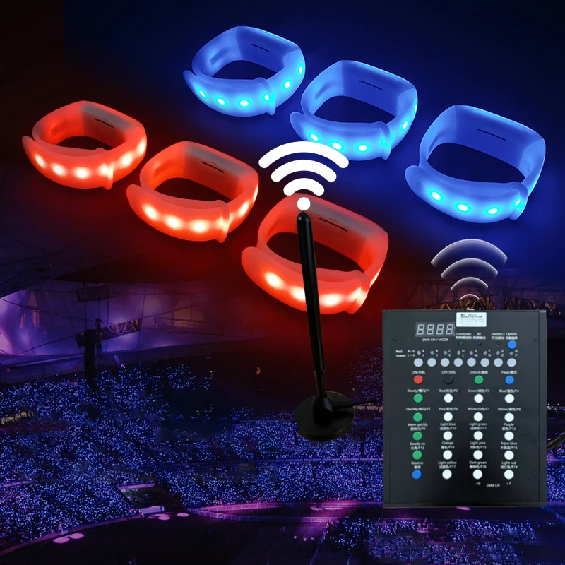 Wireless Transmitting 433MHz Remote Controller Led Controller DMX512 RGB LED Control Computer