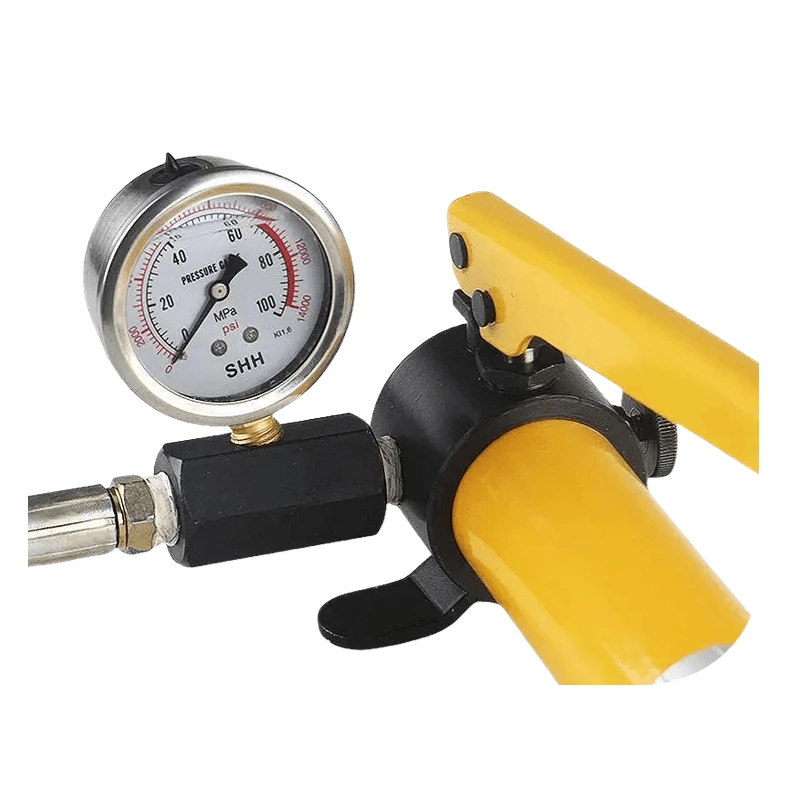 CP-180 Steel Hydraulic Pump Ultra-High Pressure Hand Operated Manual Type with Gauge