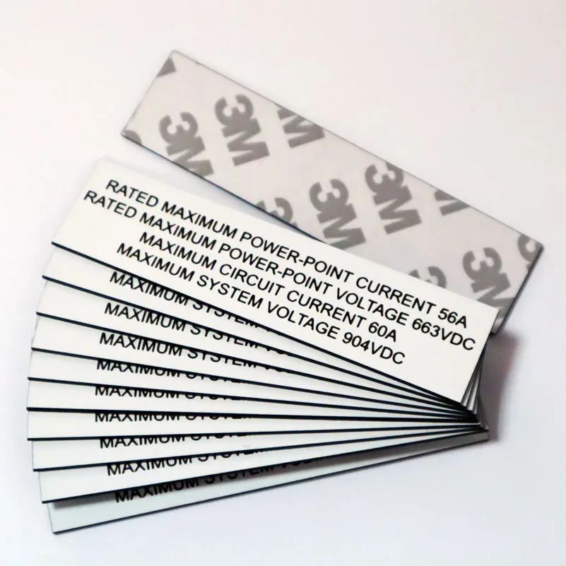 Manufacture Custom Plastic Traffolyte Double Color Label Kits Plastic Engraved Abs Solar Label Tag - Buy Pv Solar Power Kits,Pla