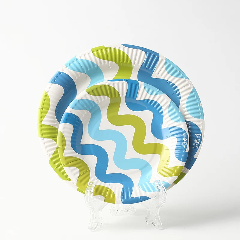 Hot Sale Party Tableware Dish Style Flamingo Disposable Party Paper Plates