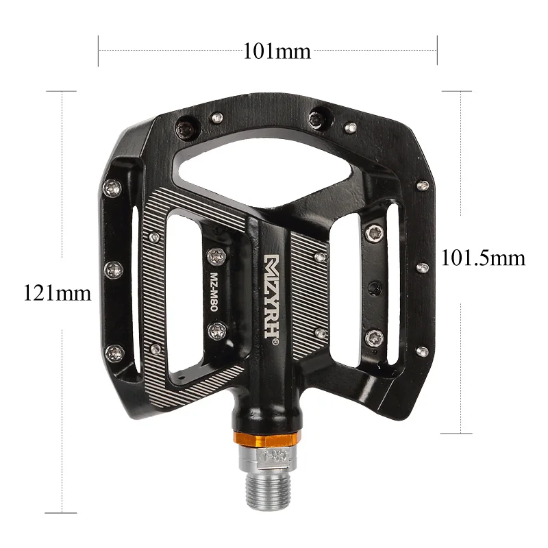 MZYRH M80 Bike Pedal Aluminum Needle Bearing Platform Anti-skid BMX MTB Bicycle