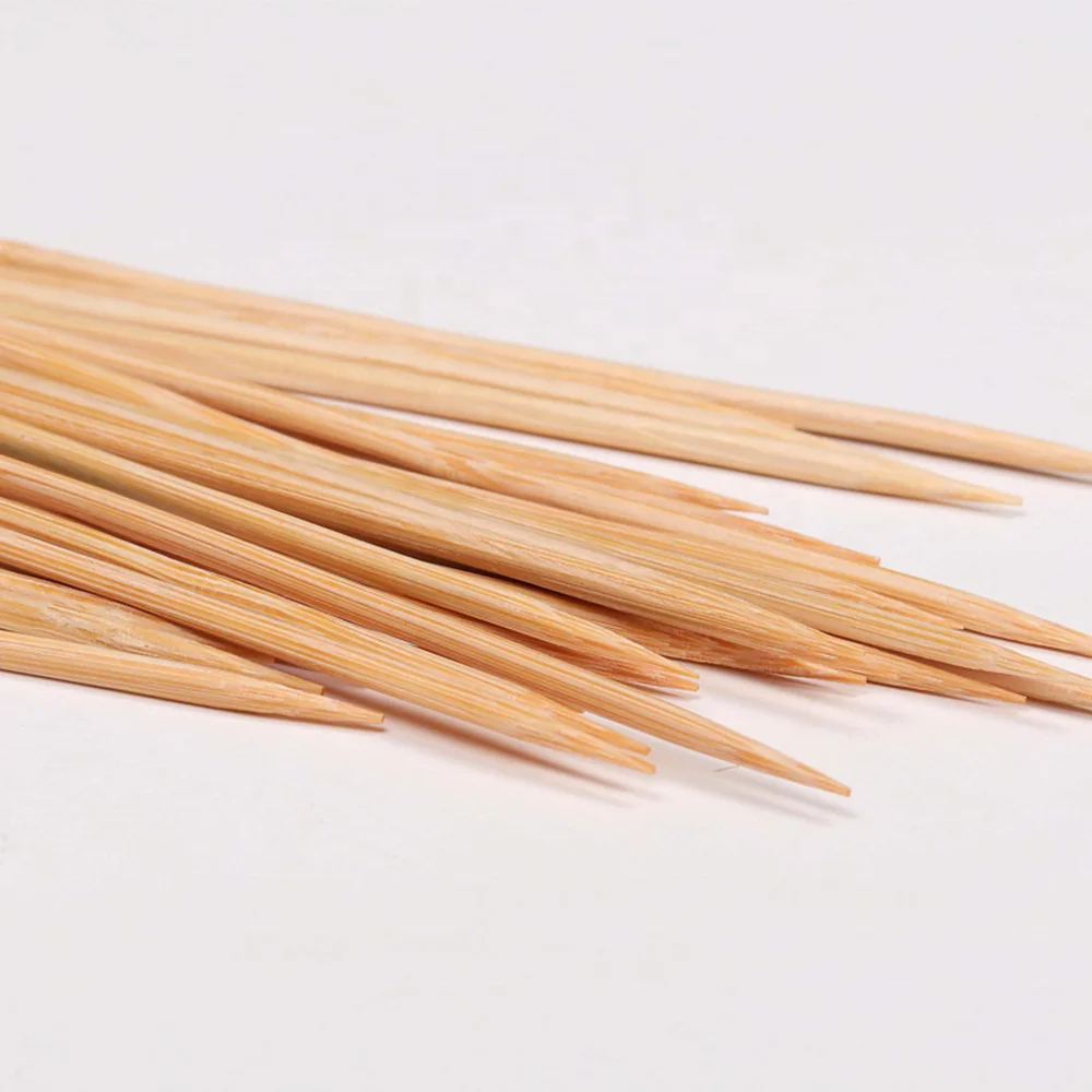 Disposable Wooden Kebab BBQ Sticks Bamboo Barbeque Cooking Skewers On Grill