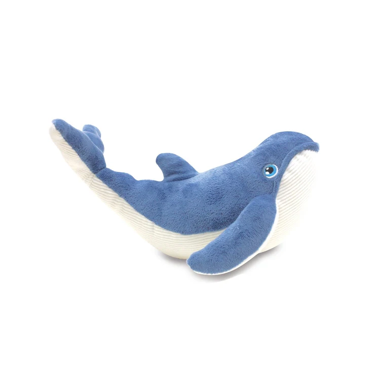 Handmade Custom Plush Whale Toy for Children Cute Soft Stuffed Sea Animals Comforter Feature  Factory Wholesale