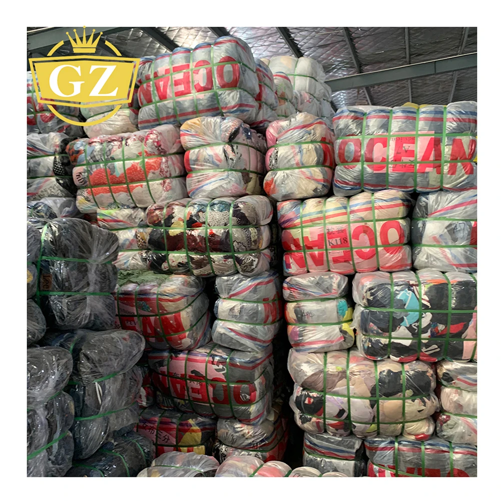 GZ A Strict Screening Bale Using Cloth Uk Used Clothes Bales, Wholesale 90% Clean New Used Clothes