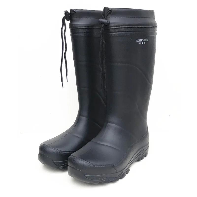 EVA Rain Boots EVA Lightweight Super Anti-Wearable Fishing Winter Waterproof Removable Liner Adjustable Cuff Waterproof Boots