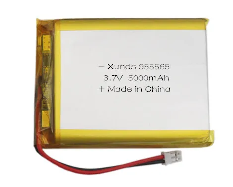 High quality hot sale 3.7v5000mah medical equipment smart home lighting mobile power supply polymer lithium battery 955565