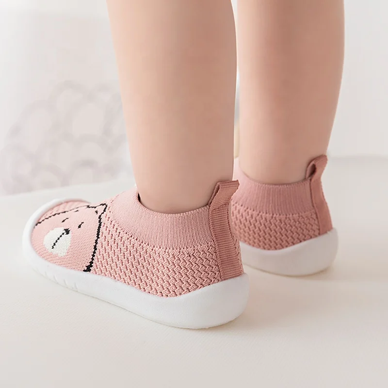New Style Prewalker Breathable Soft Sole Indoor Mesh Crochet Outdoor Lovely Baby Shoes For Kindergarten