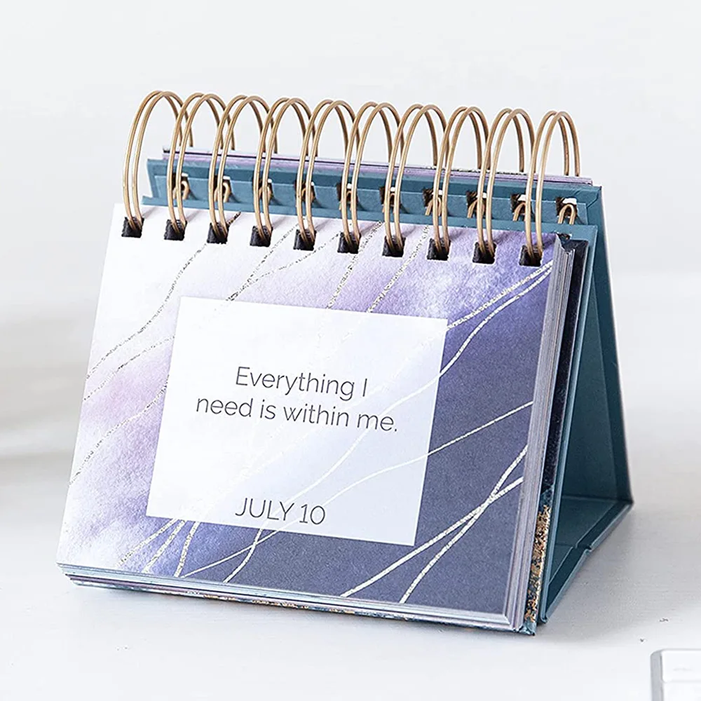 Custom agenda A6 Hardcover Promotional notebook School Supplies Office Supplies wall desk calendar