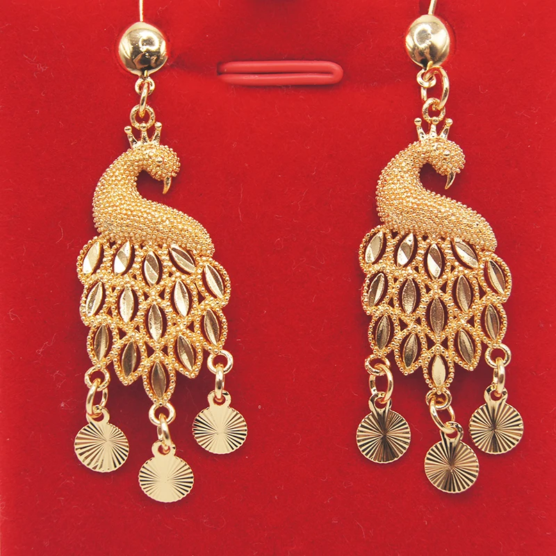 Plated Drop Earrings Vintage Style Tassel Earring Wedding Party Accessories Gold Africa 2023 New Chinese for Women Trendy Copper
