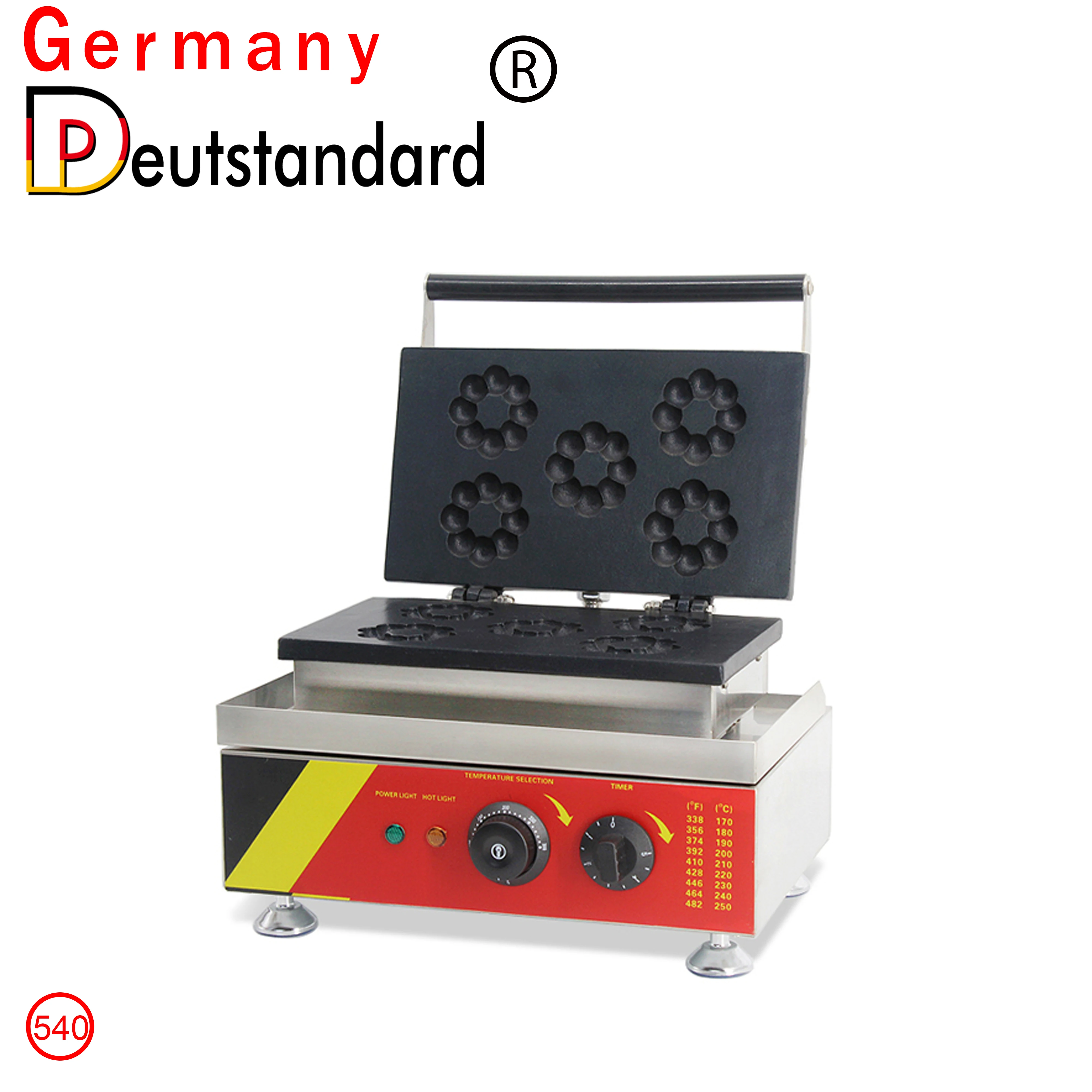 Германия deutstandard NP-540 Электрический 5 Моти машина пончики коммерческий 9 лунок с антипригарным покрытием Мини нержавеющая сталь для пончиков