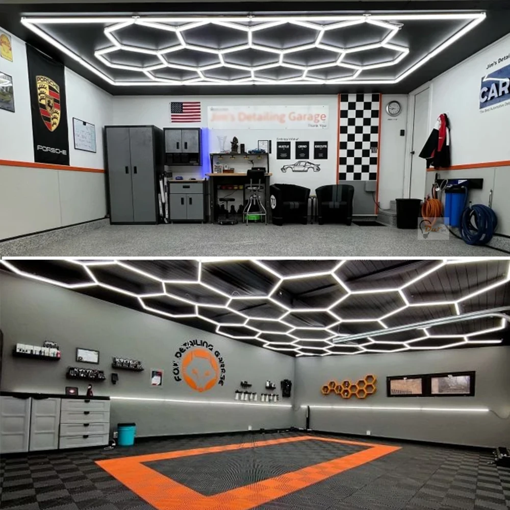 Хорошее качество 6 4x12 м яркая для профессиональной автомобильной станции красоты Автомобильная Детализация шестигранная Светодиодная лампа