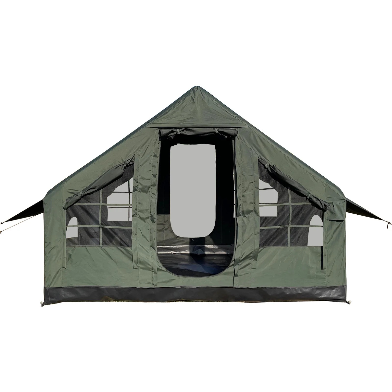 20224 New style hot sell PVC 300x200x220cm PE bottom army green inflatable tent