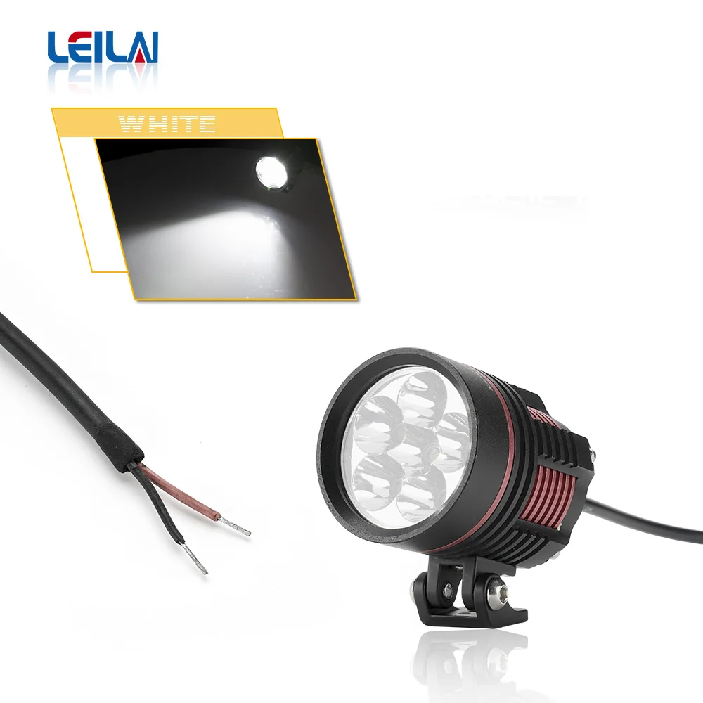 L6T 60W Motorcycle Headlight Super bright White 12000LM LED Motorcycle Spotlight Waterproof