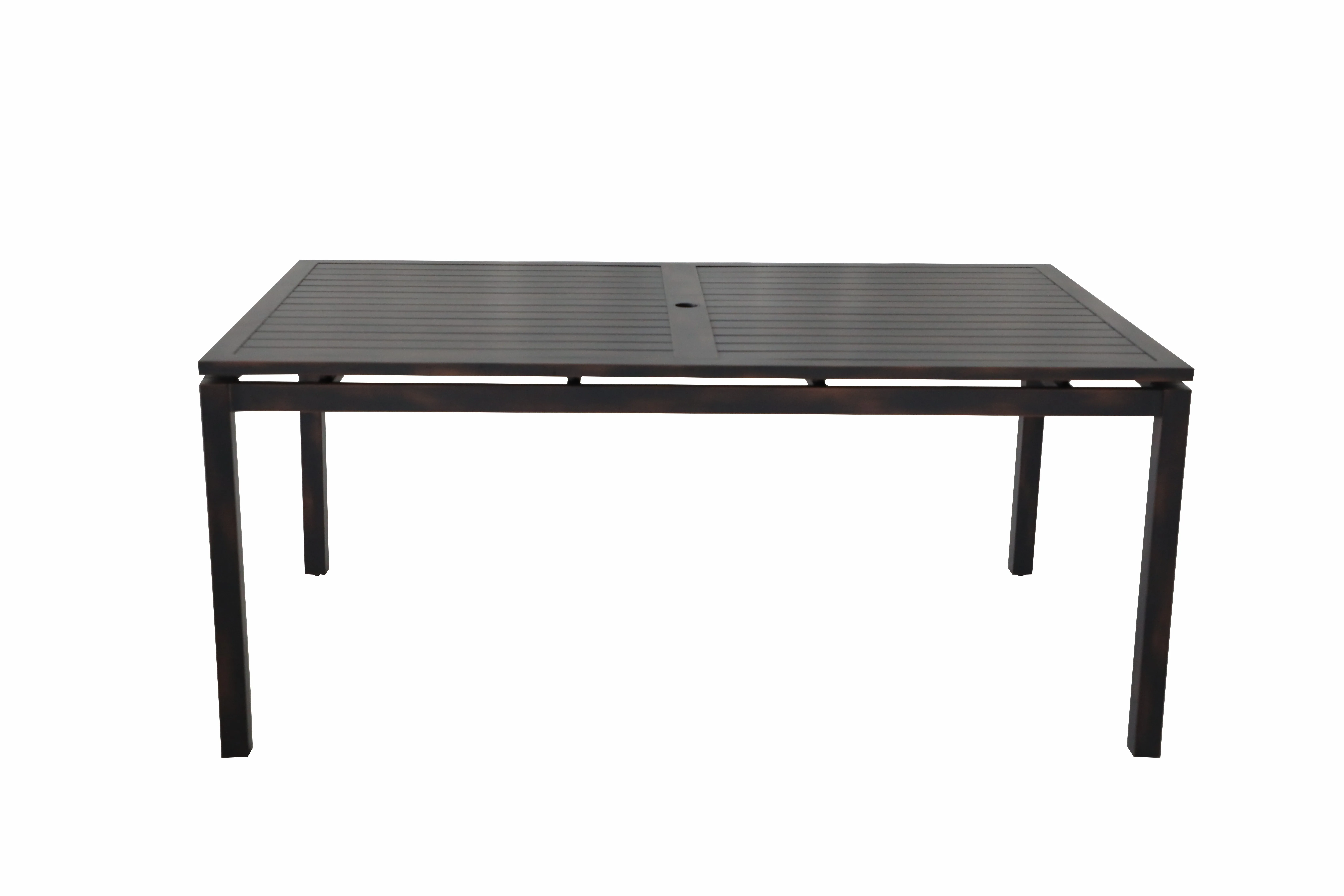 China factory modern design family dinner party garden outdoor dining table and chairs with 6 pcs luxury rattan spring chairs