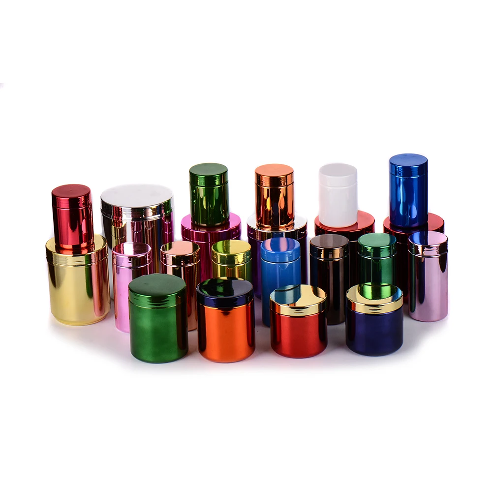 RTCO PP bottle jar for nutrition supplement chrome electroplating customized color container