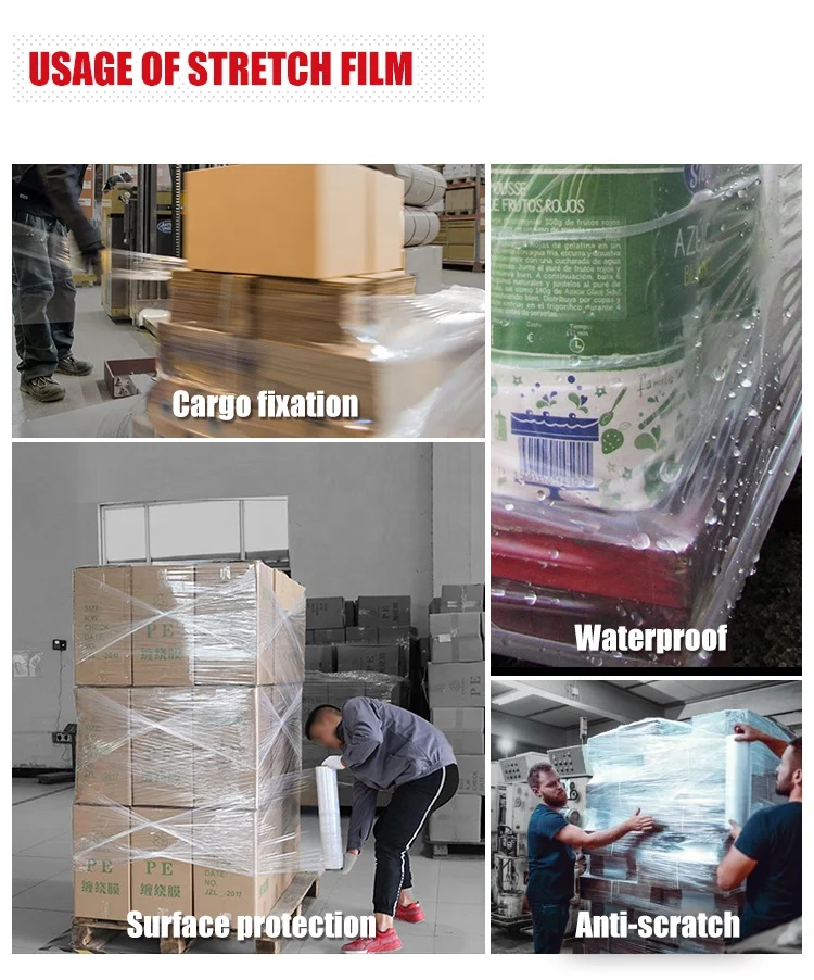 Logistics plastic pallet stretch wrap film for pallet surface protection