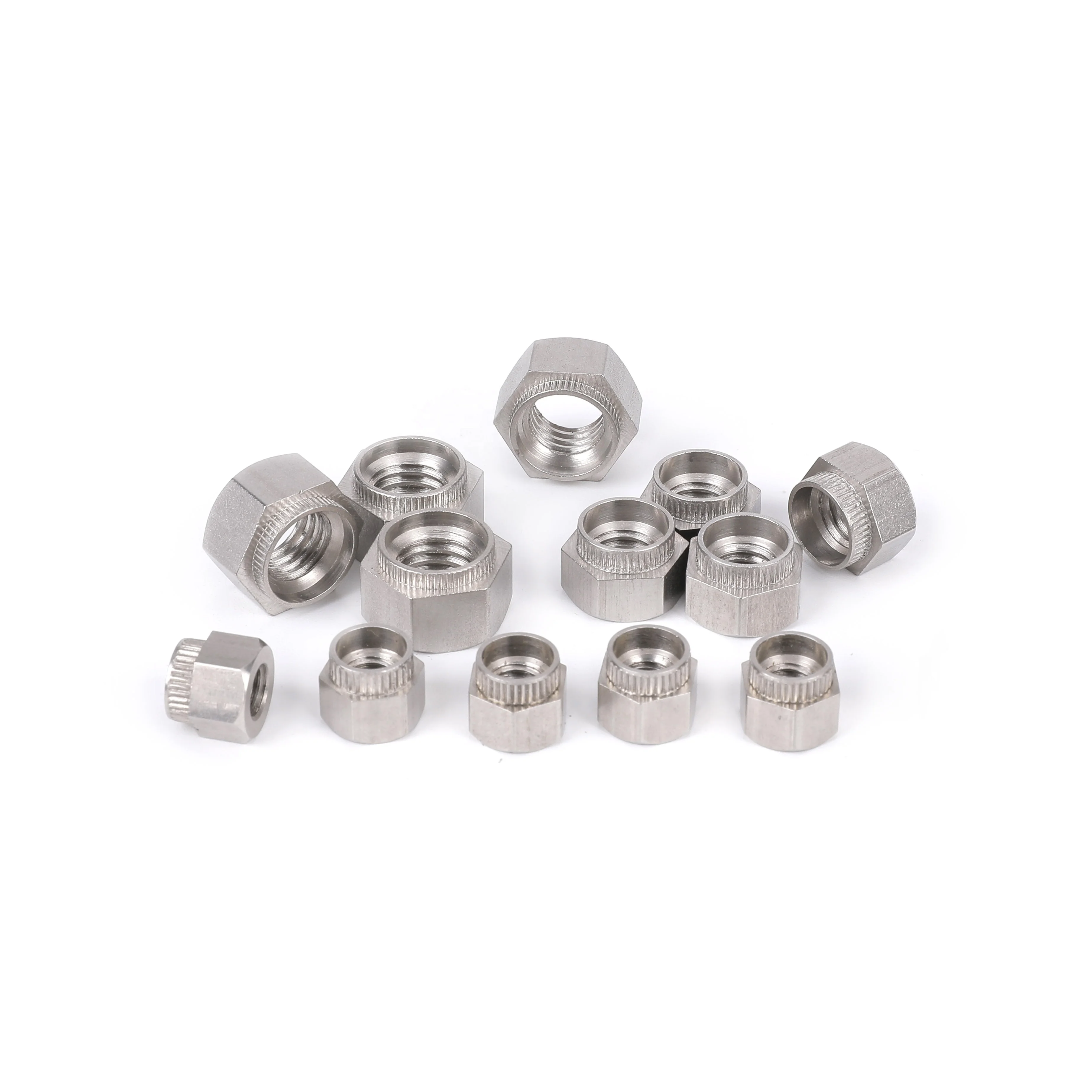 Factory Price Rivet Bush M4 M5 M6 M8 Tempering Press Hex Nuts Threaded Round Head Self-Clinching Stainless Rivet Nuts