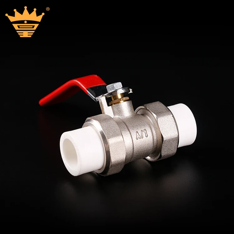 
Made In China Price Brass PPR Double Union Check Ball Valve 
