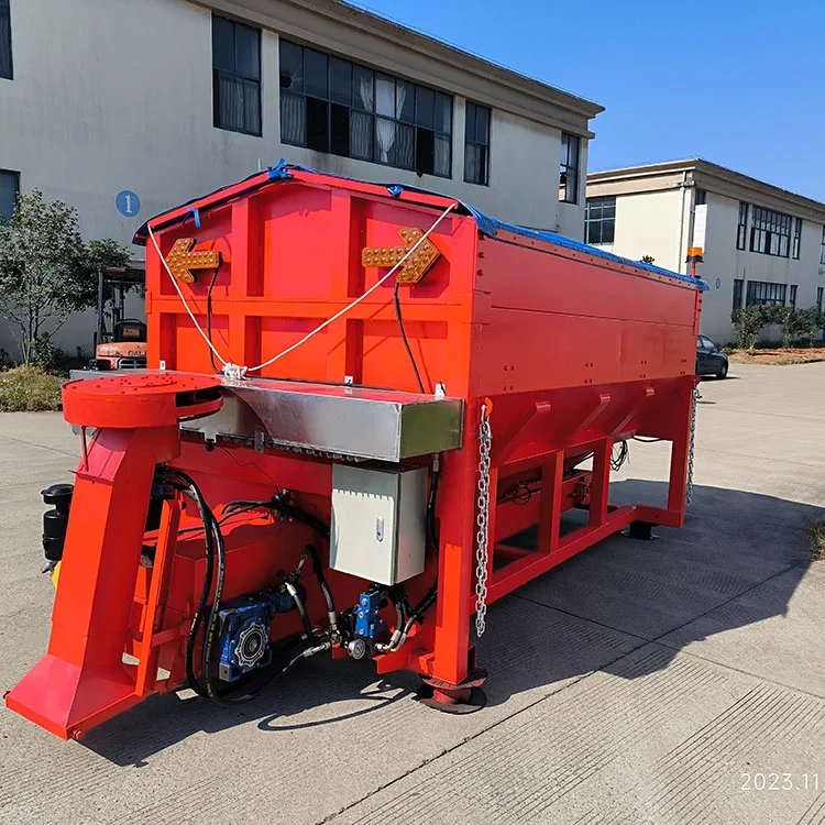 2023  New design 6 8 10 cubic meters Vehicle mounted  automation salt spreader for ice pavement