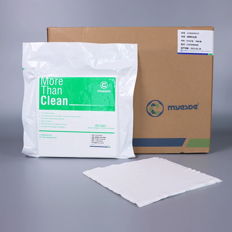 Low levels ions NVRs  nonvolatile residues particles fibers Sterile Cleanroom wiper