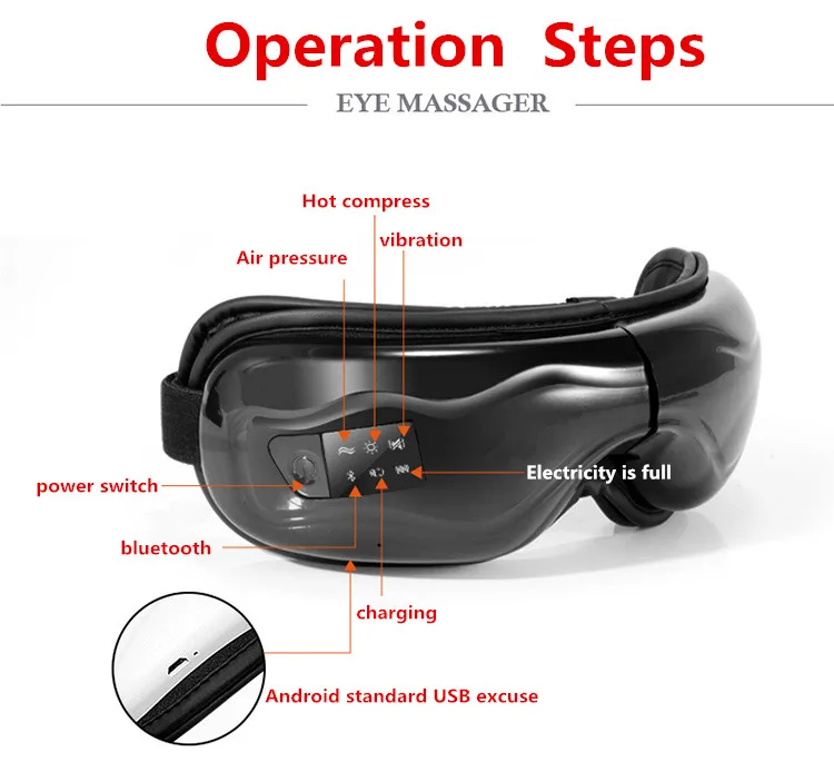 Eye Care Sonic Vibration Massage  Micro Current Stimulate Massager Prevent The Myopia