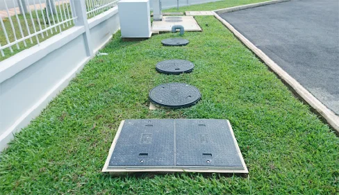 1 CBM Per Day Mini Domestic Sewage Treatment PE Purification Tank For 3 Households