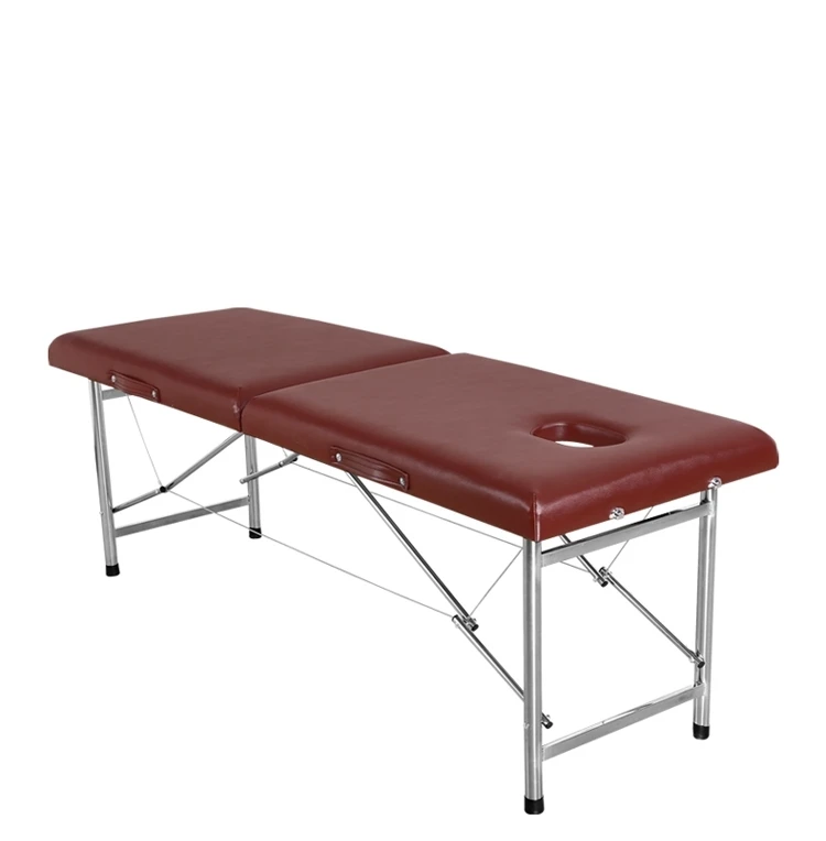 Lightweight folding portable massage bed aluminum alloy high quality thickened face bed can be lifted