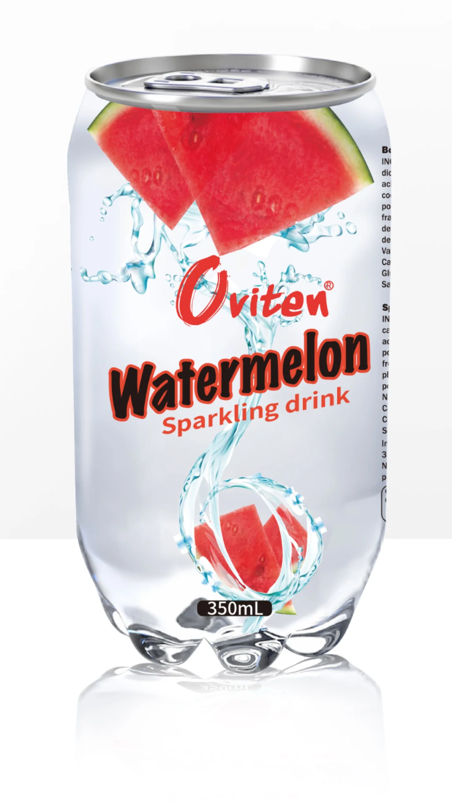 Fantastic popular fruit flavored sparkling drink in clear PET CAN