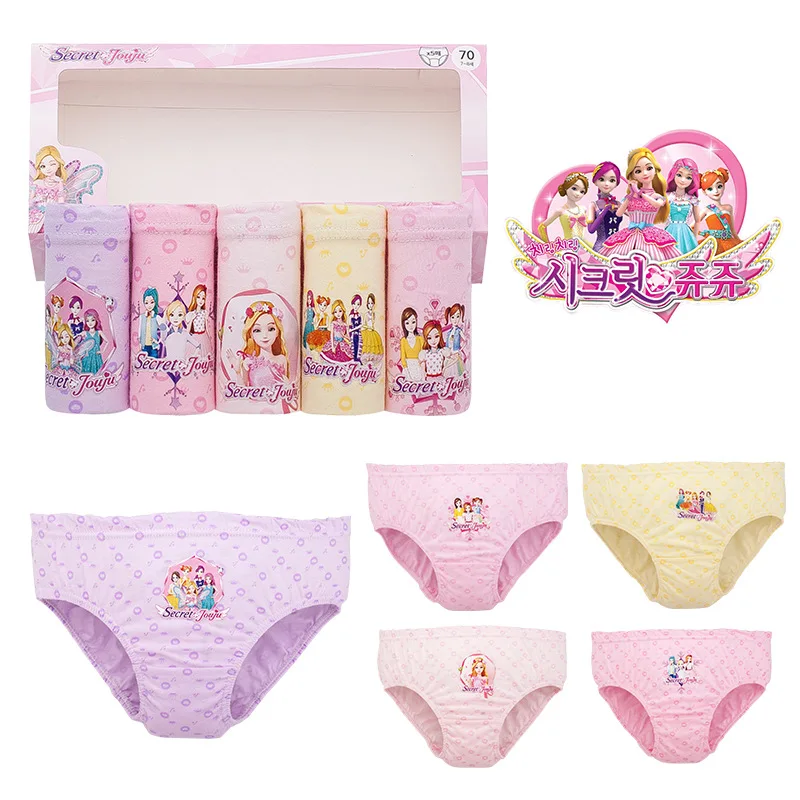 
Popular Cartton Character New Girls Underwear 100% Cotton Girls Short Panties 
