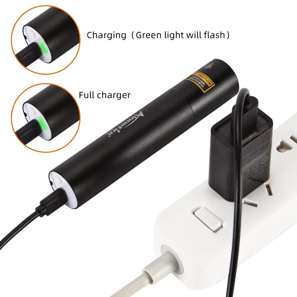 Alonefire SV10 UV 365nm Ultraviolet Flashlight USB Rechargeable Blacklight Pet Urine Dog Cat Urine Stains Leakage Detector Light