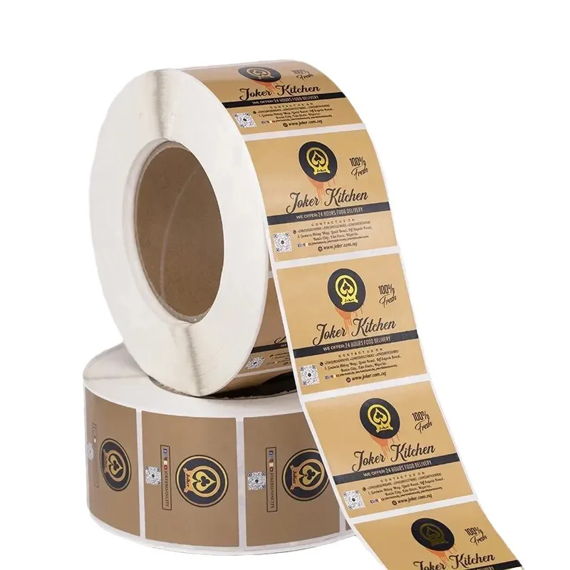 Can Add Logo  Waterproof Durable White Vinyl PVC Self-Adhesive Die Cut Customized Logo Sticker Custom Stickers