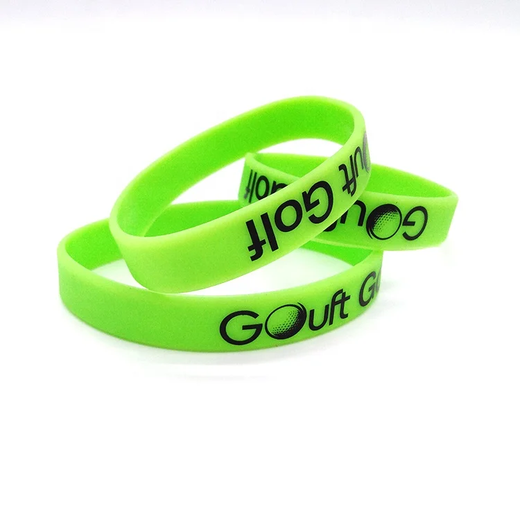 Rubber Wristbands Debossed Printed Embossed Wristband Custom Women & Men Personalized Bracelet