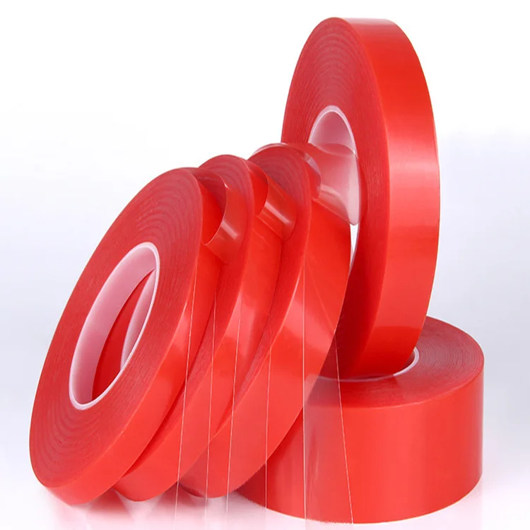 high quality long duration nano tape removeable foam double sided PET acrylic solvent glue reinforced adhesive clear tape