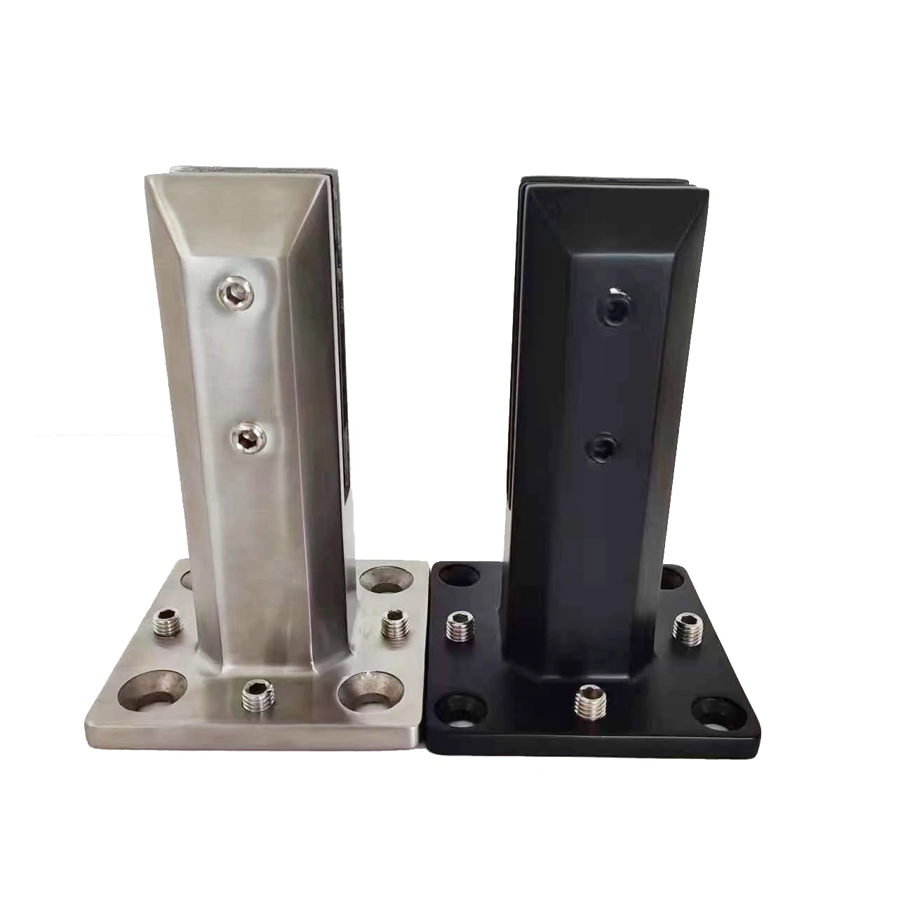 Frameless Outdoor Swimming Pool Fence Glass Spigot Floor Mounted Railing Stainless Steel  Adjustable Glass Spigot