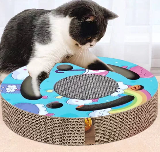 Scratch board relieve stress great for exercising cat home pat pet scratching box