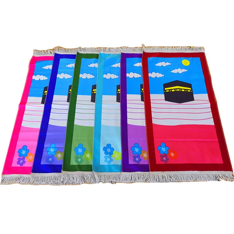 Kids Children Prayer Mat Islamic Muslim Soft Thick Prayer Rug Carpet Tapis De Priere Muslim Praying Mat Sajda Gift Sajadah