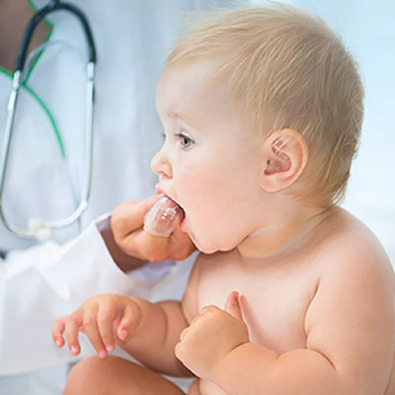 Экологичная мягкая силиконовая ручная Очищающая щетка для пальцев маленьких детей