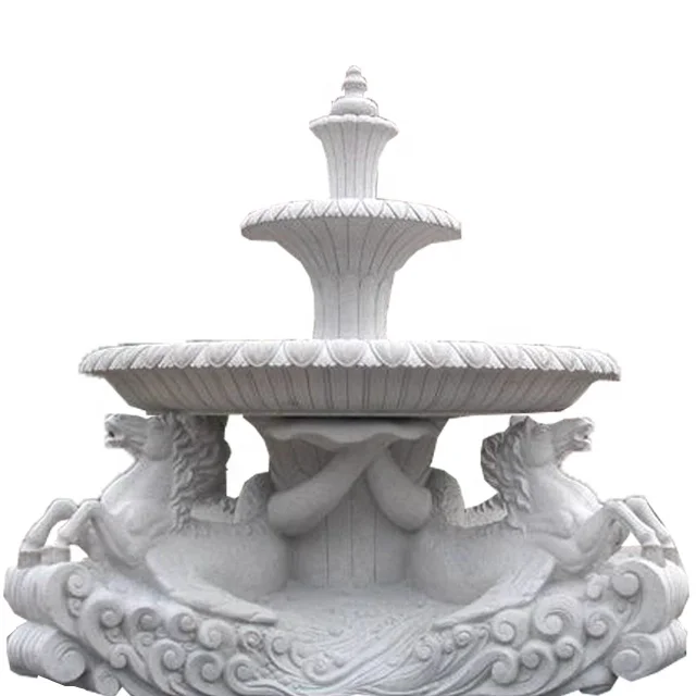 Fountain and horse sculpture Fountain animal sculpture Swan spit water fountain Made in China