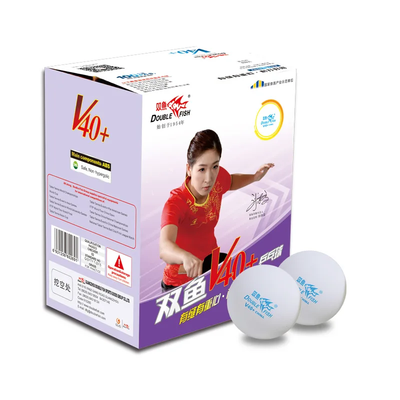New Arrival Professional Double Fish Ping Pong Balls White Orange Multicolor Training Table Tennis Balls