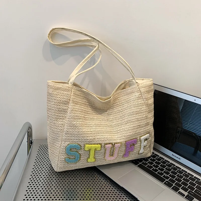 2024 high appearance level shoulder bags Korean light French lazy large capacity fashion personality student class commuting bag