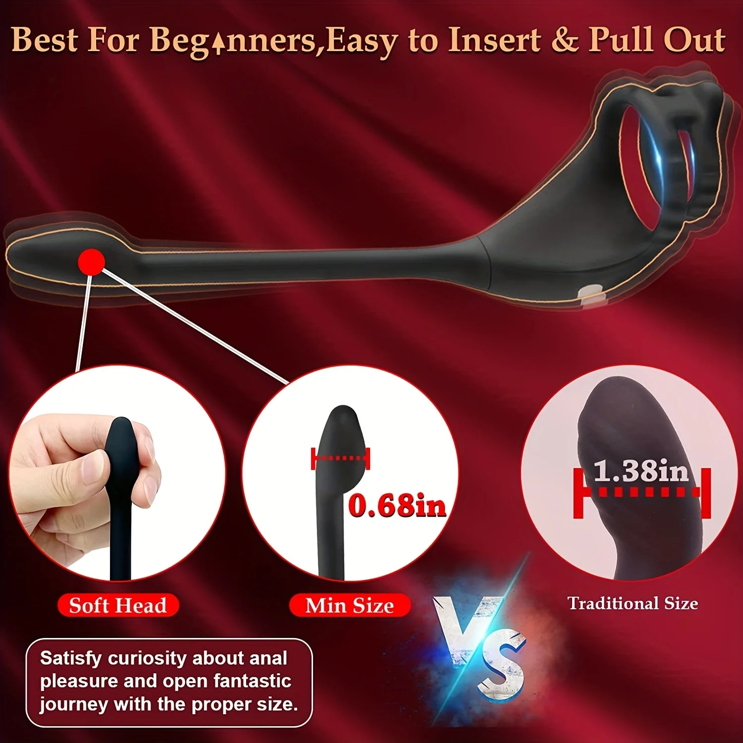 AAV Wireless Remote Control Prostate Massager Anal Plug Vibrator Sperm Lock Ring Delay Ejaculation Trainer Penis Ring for Men