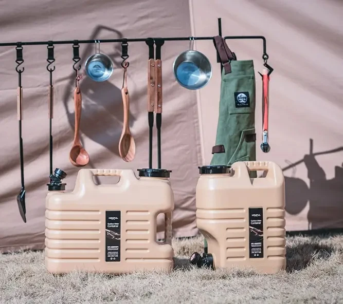 18L Outdoor Water Storage Bucket Drinking Water Car Travel Camping Portable Food Grade Plastic Bucket With Tap