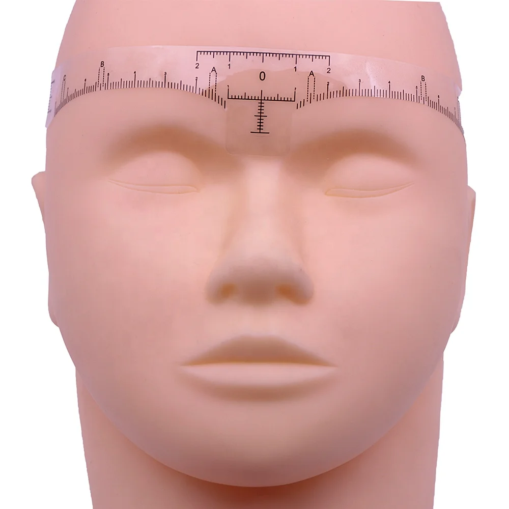  Одноразовые наклейки линейка для бровей/мягкие Microblading измерительные инструменты бровей Макияж