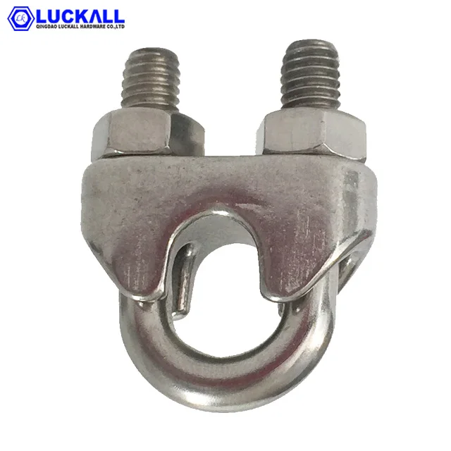 Stainless Steel 316 Malleabe Casted Wire Rope Clip Din741 Hardware Fitting U Clamp Wholesale With Material Certificate 8MM
