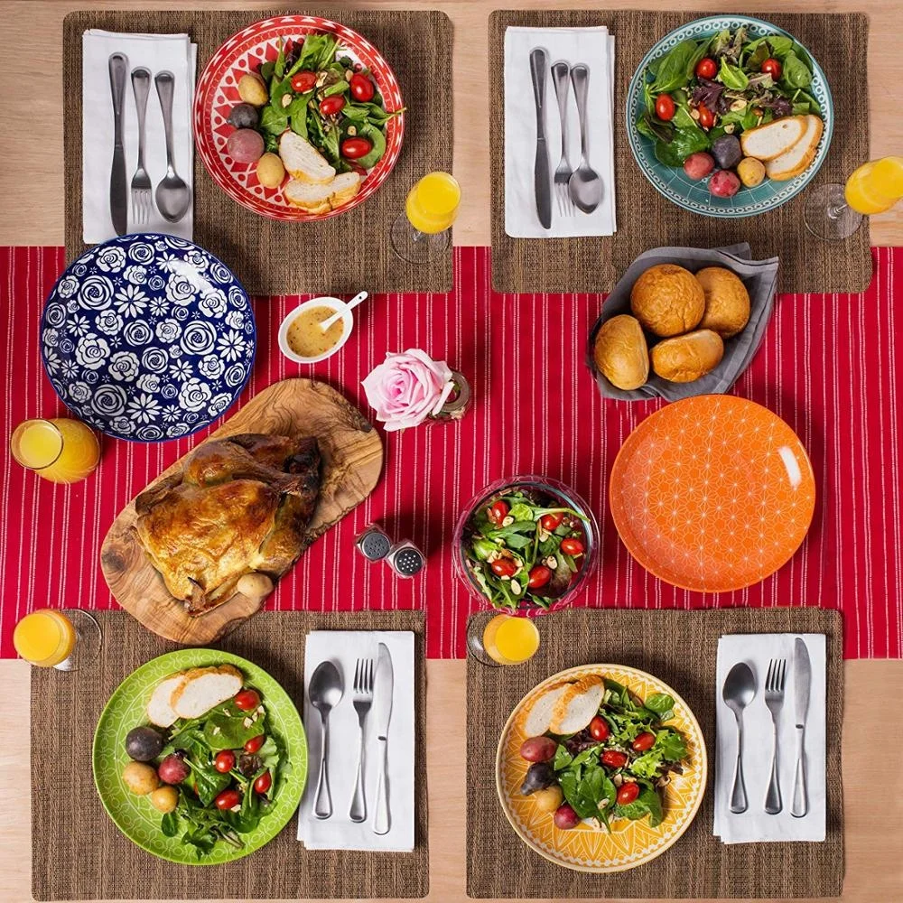 wholesale porcelain dinner plates with pad printing