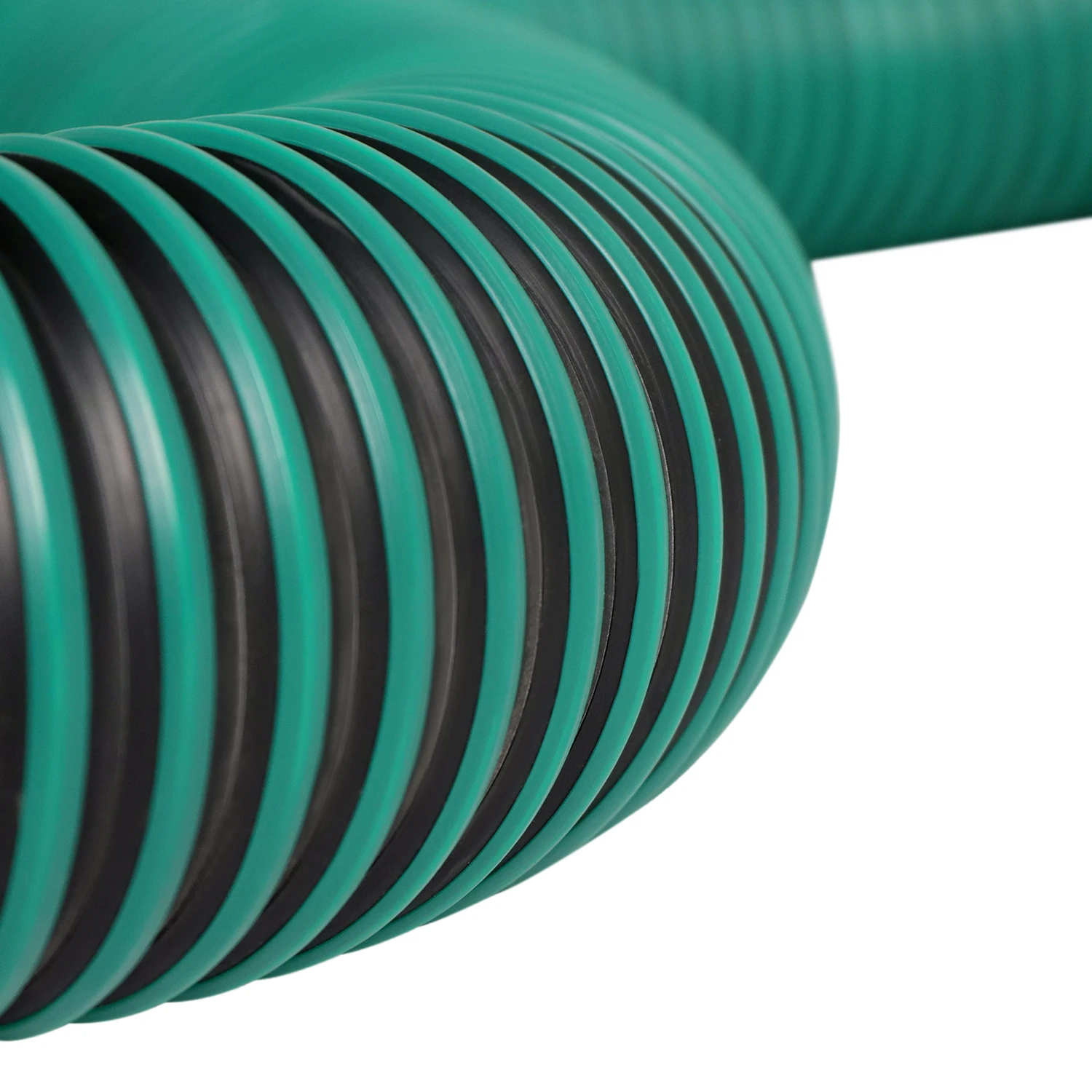 UV Resistant Smoke Fume Suction Thermoplastic Rubber TPE TPR Hose with Green Strip