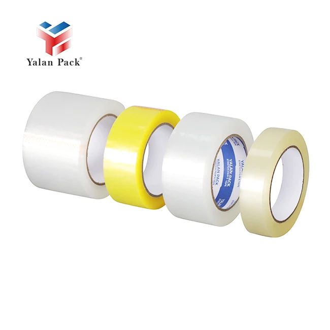 Custom Single Side Transparent BOPP Clear Adhesive Packing Tape Waterproof Acrylic Masking for Carton Sealing