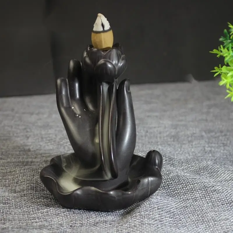 Vintage Ceramic Incense Burners BackFlow Incense Burners Holder Home Decor Joss Stick Aromatherapy Black Brown Aroma Censer