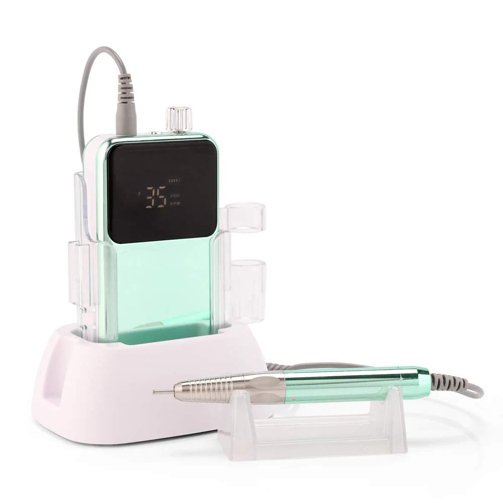 Amazing Cordless Electric Nail File 85W Brushless Nail Drill 35.000RPM Rechargeable E-file for Salon Manicure Supplies